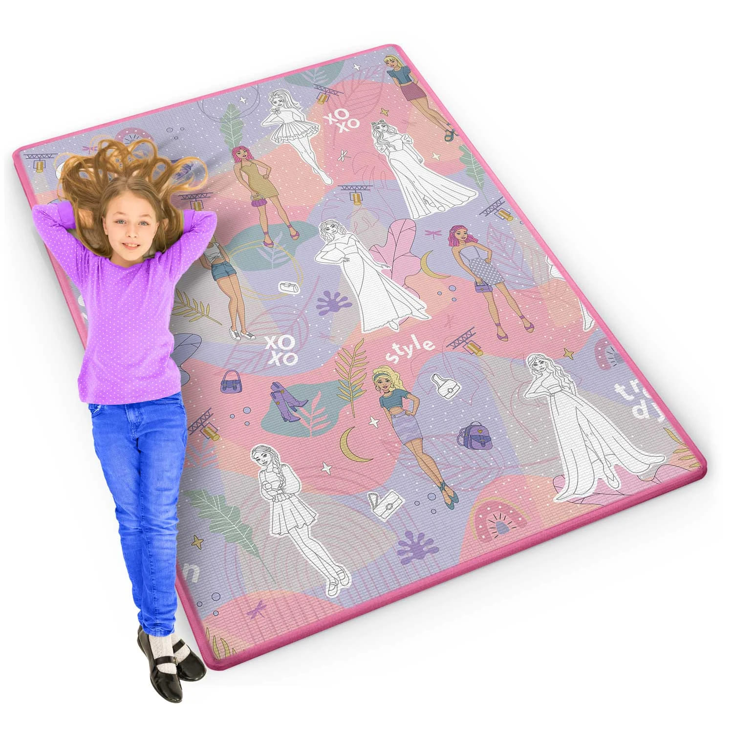 Ricokids Válcovaná pěnová podložka na vybarvování PRINCESS